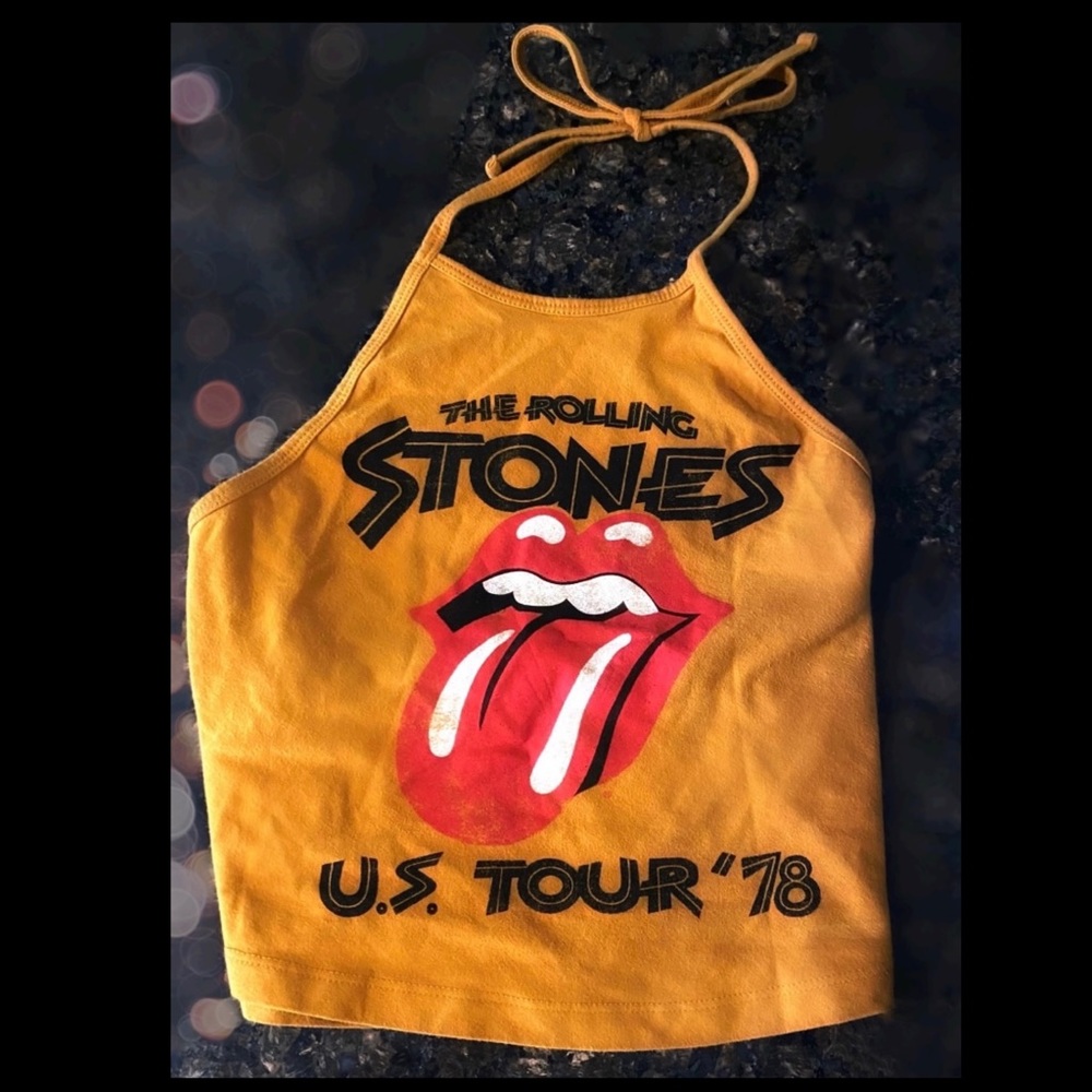 Vintage Rolling Stones halter top
